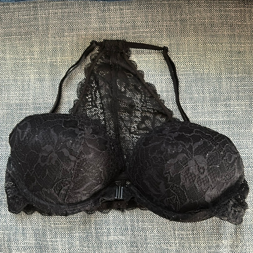 Lace racer back bra